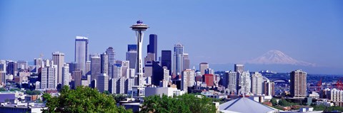 Framed Seattle, Washington State Print