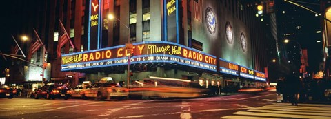 Framed Manhattan, Radio City Music Hall, NYC, New York City, New York State, USA Print