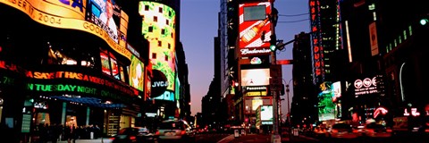 Framed Times Square, New York City at night Print