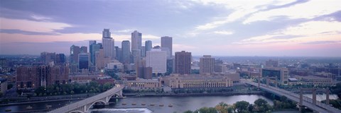 Framed Buildings In A City, Minneapolis, Minnesota, USA Print