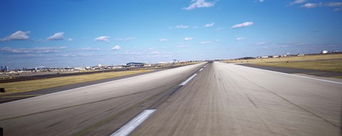 Framed Runway at an airport, Philadelphia Airport Print