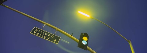 Framed Silicon Valley sign, San Francisco, California Print