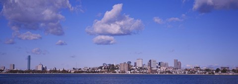 Framed City at the waterfront, Boston, Massachusetts, USA Print