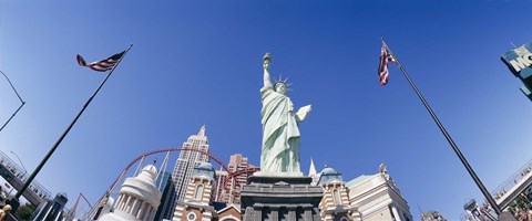 Framed Low angle view of a statue, Replica Statue Of Liberty, Las Vegas, Clark County, Nevada, USA Print