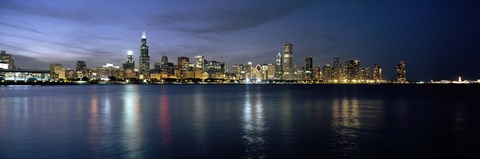 Framed City at the waterfront, Chicago, Cook County, Illinois, USA Print