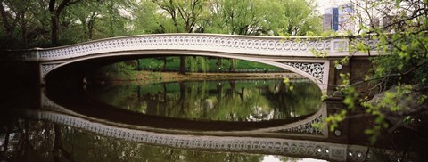 Framed Arch bridge across a lake, Central Park, Manhattan, New York City, New York State, USA Print