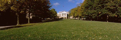 Framed Lawn in front of a building, Bascom Hall, Bascom Hill, University of Wisconsin, Madison, Dane County, Wisconsin, USA Print