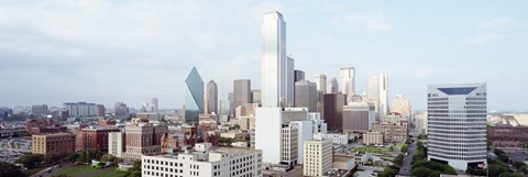 Framed Dallas Skyline Print
