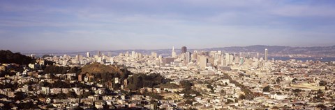 Framed Panoramic view of San Francisco, California Print