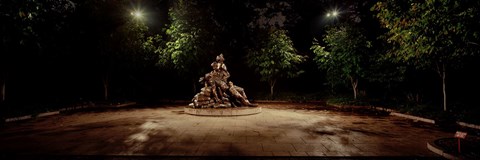 Framed Sculpture in a memorial, Vietnam Women&#39;s Memorial, Washington DC, USA Print