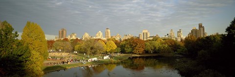 Framed Park with buildings in the background, Central Park, Manhattan, New York City, New York State, USA Print