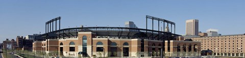Framed Baseball park in a city, Oriole Park at Camden Yards, Baltimore, Maryland, USA Print