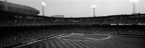 Framed Spectators in a baseball park, U.S. Cellular Field, Chicago, Cook County, Illinois, USA Print