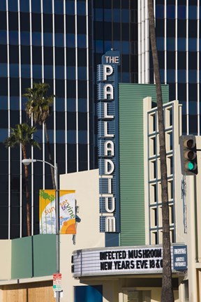 Framed Theater in a city, Hollywood Palladium, Hollywood, Los Angeles, California, USA Print