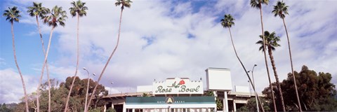 Framed Facade of a stadium, Rose Bowl Stadium, Pasadena, Los Angeles County, California, USA Print