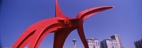 Framed Low angle view of a sculpture, Olympic Sculpture Park, Seattle Art Museum, Seattle, King County, Washington State, USA Print