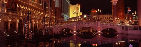 Framed Arch bridge across a lake, Las Vegas, Nevada, USA Print