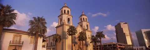 Framed St. Augustine Cathedral, Tucson, Arizona Print