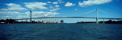 Framed Ambassador Bridge, Detroit Print