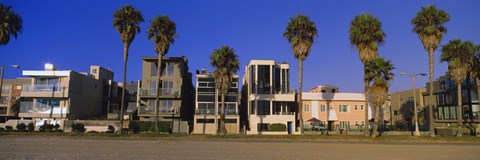 Framed Buildings in a city, Venice Beach, City of Los Angeles, California, USA Print