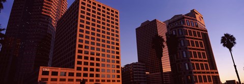 Framed Buildings in Los Angeles, California Print