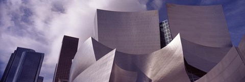 Framed Low angle view of Walt Disney Concert Hall, Los Angeles Print