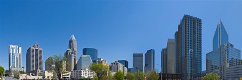 Framed Skyscrapers in Charlotte, North Carolina Print