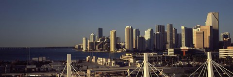 Framed Buildings in a city, Miami, Florida, USA Print