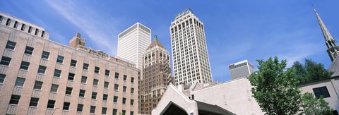 Framed Close up of downtown buildings, Tulsa, Oklahoma Print