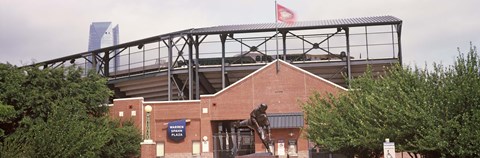 Framed Warren Spahn Plaza at the Chickasaw Bricktown Ballpark, Oklahoma City, Oklahoma, USA Print