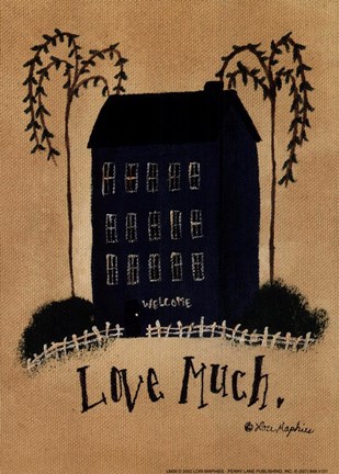 Framed Love Much Print