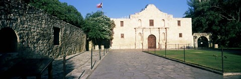 Framed Facade of a building, The Alamo, San Antonio, Texas Print