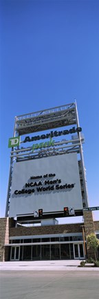Framed Sign board at a convention center, Century Link Center, Omaha, Nebraska, USA Print