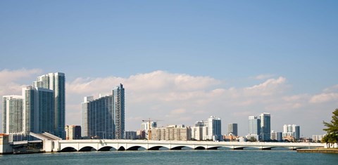 Framed Miami Skyline, Miami, Florida, USA Print