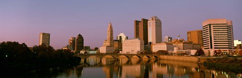 Framed Scioto River Columbus OH Print