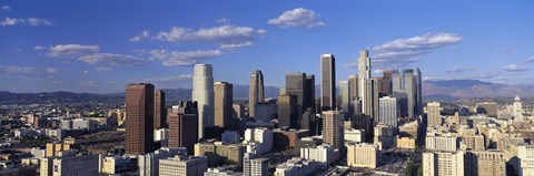 Framed Daylight Skyline, Los Angeles, California, USA Print