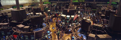 Framed Stock Exchange, NYC, New York City, New York State, USA Print