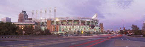 Baseball stadium at the roadside, Jacobs Field, Cleveland, Cuyahoga County, Ohio, USA by Panoramic Images