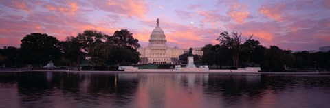 Framed US Capitol at Dusk, Washington DC Print
