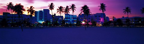 Framed Ocean Drive Miami Beach FL USA Print