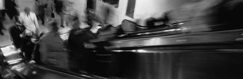 Framed Blurred Motion, People, Grand Central Station, NYC, New York City, New York State, USA, Print
