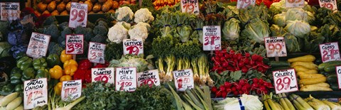 Framed Close-up of Pike Place Market, Seattle, Washington State, USA Print