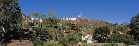 Framed USA, California, Los Angeles, Hollywood Sign at Hollywood Hills Print