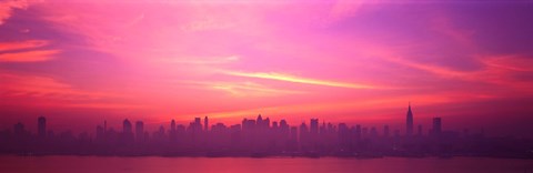 Framed Skyline, NYC, New York City, New York State USA Print