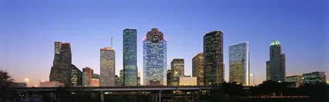 Framed USA, Texas, Houston Print