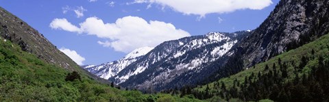 Framed Clouds over mountains, Little Cottonwood Canyon, Salt Lake City, Utah, USA Print