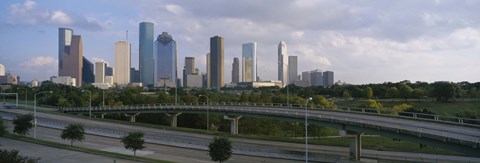 Framed Houston Skyline from a Distance, Texas, USA Print
