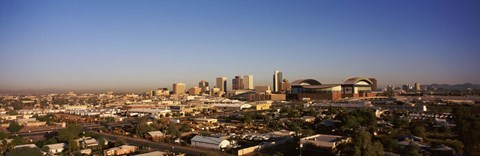 Framed Buildings in a city, Phoenix, Arizona, USA Print