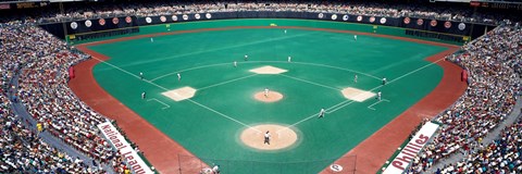 Framed Phillies vs Mets baseball game, Veterans Stadium, Philadelphia, Pennsylvania, USA Print