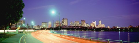 Framed USA, Massachusetts, Boston, Highway along Charles River Print